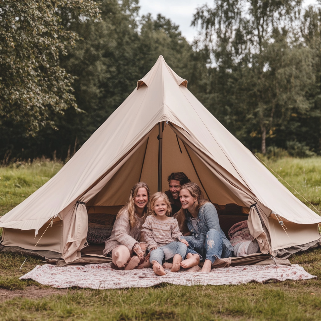 Logeren in een Bell tent, Zen Ranch